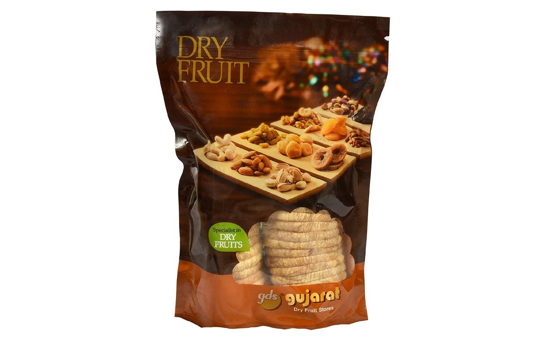 Gujarat Dry Fruit Stores Figs (Anjeer) Jumbo    Pack  250 grams